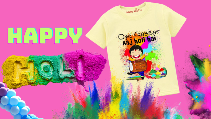 Holi T-shirt for Baby Boy